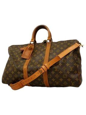 Authentic Louis Vuitton keepall 45 bandouliere monogram travel duffle bag unisex